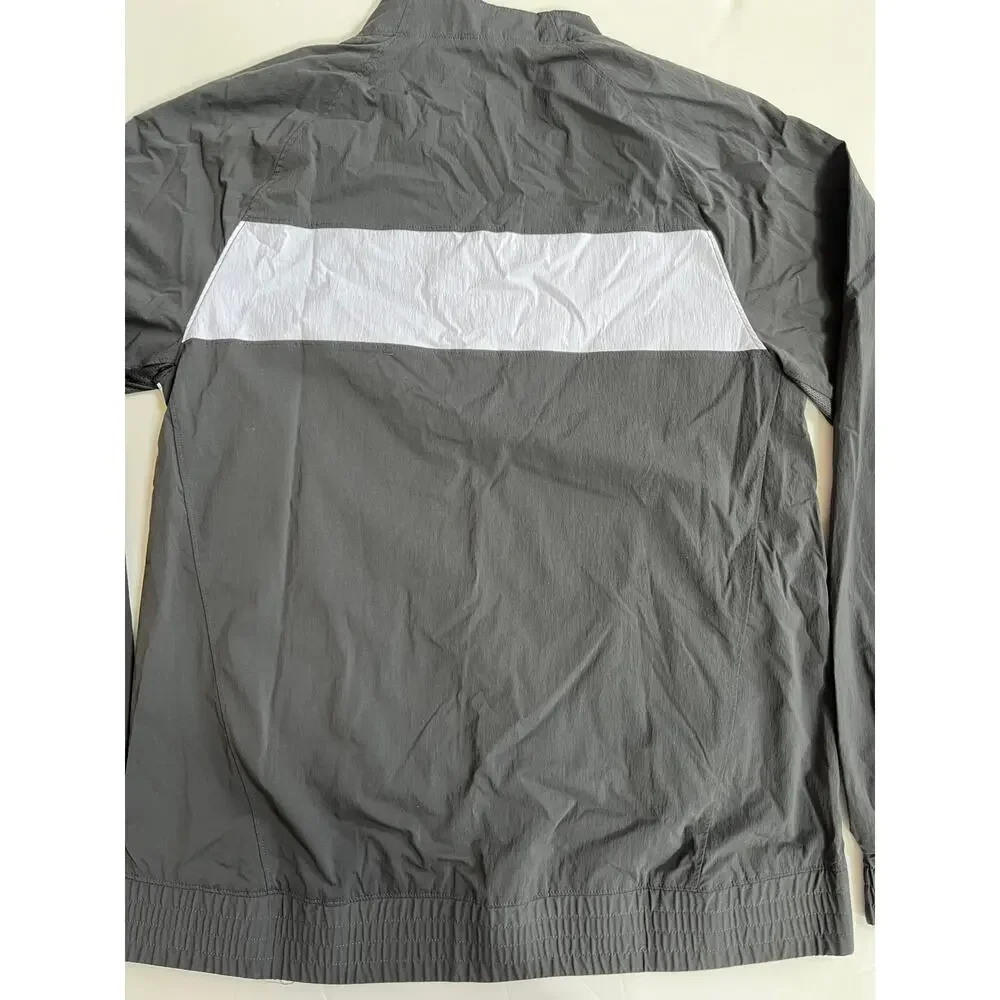 Nike Air Jordan Team Dri Fit Woven Windbreaker Grey Jacket CD2218-060 Size M